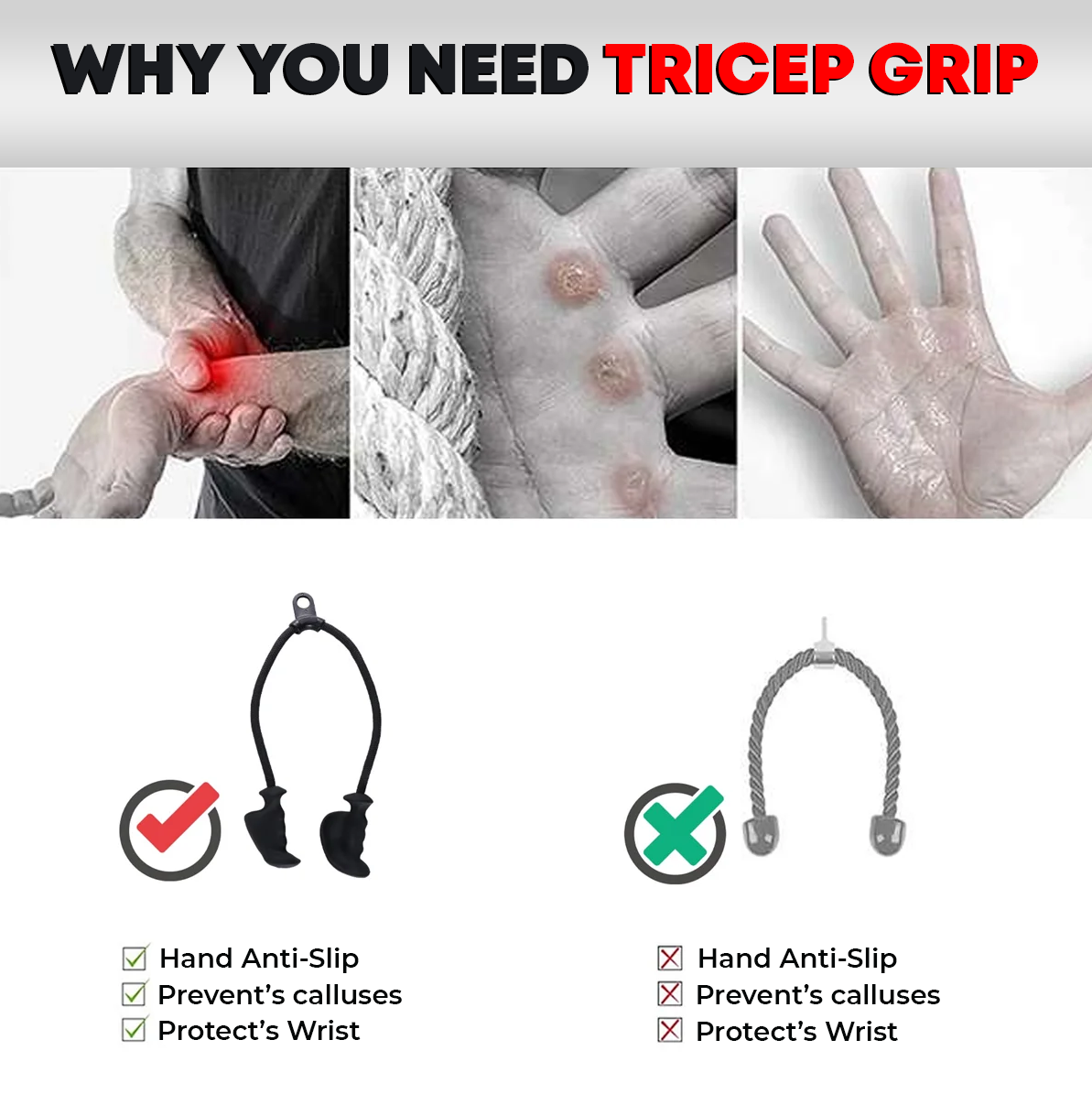 Tricep Grip Rope